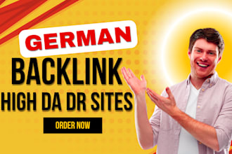 provide HQ german backlinks, german guest post and de link building service