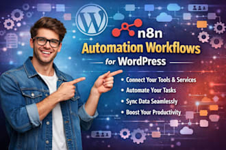 build n8n automation workflows with ai for your wordpress or CRM