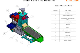 design complex 3d cad models in solidworks, 2d drafting