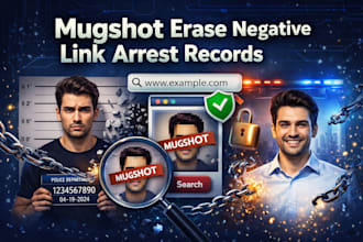 remove mugshots case, article arrest records, and negative links from google