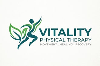 design a professional and modern physical therapy logo