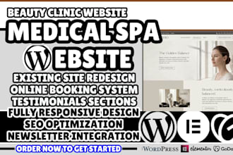 medical spa website design wellness spa website medical spa wordpress website