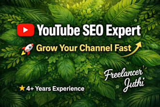 grow your youtube channel with professional SEO strategy
