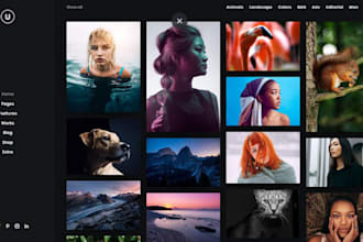 design photography portfolio website art gallery website blog personal website