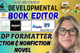 proofread, edit, format, fiction romance book,  nonfiction developmental editor