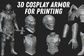 3d cosplay creation 3d wearable armor 3d helmet 3d mask knight armor 3d printing