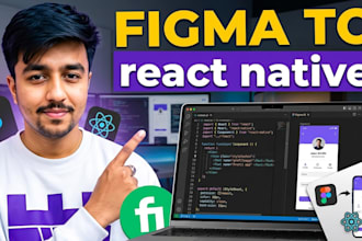 develop high quality react native expo app from figma design