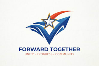design a strong and professional political logo