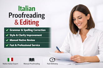 proofread edit grammar check CV editing your italian text professionally