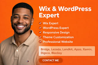 customize wix, wordpress, bridge, lezada, landkit, apzo, xamin, digeco, blocksy
