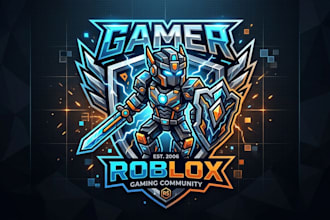 design a custom roblox gamer logo