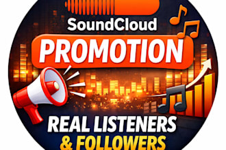 do digital marketing promotion for soundcloud music, spotify real listeners