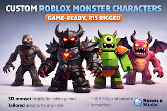 create, rig, and animate your roblox monster character in blender r15