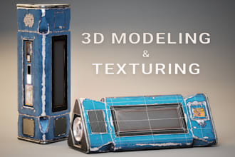 create detailed hard surface 3d models and textures
