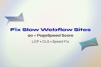 improve your webflow website pagespeed score