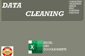 clean, format, marge, split excel dada