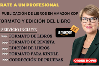 formato, edición, corrección, modificación y rechazo del libro y su interior