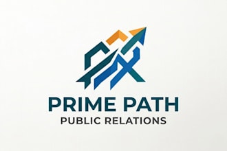 design a professional and modern public relations logo