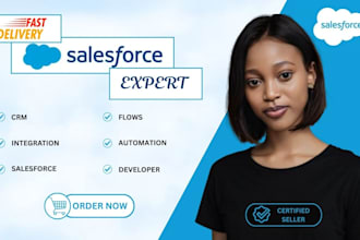 do salesforce CRM, salesforce automation, integration, flows and developer tasks