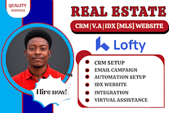 design lofty idx website lofty lead pages, lofty crm lofty smart plan automation
