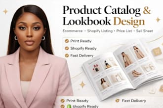design product catalog, lookbook, price list and ecommerce catalog