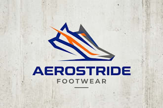 design a trendy and modern sneaker brand logo