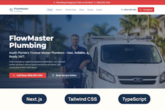 design and build a modern nextjs landing page