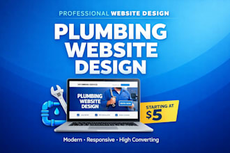 turn a reference plumbing service website layout into your own website