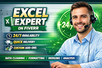 clean, format, merge, split excel data
