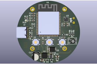design custom esp32 or stm32 pcbs and write custom firmware