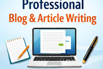 write professional blog posts or articles