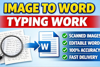 type scanned images into editable word document