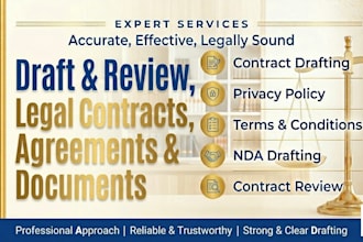 draft ndas, service agreements, and business contracts