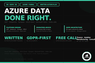 consult your azure data platform and cloud data architecture