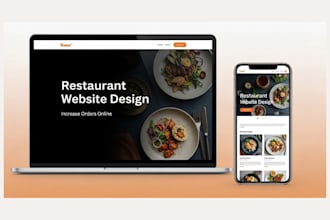 build restaurant website bakery website cafe website food website coffee website
