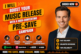 boost your upcoming music release with a high converting pre save campaign
