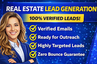 provide verified real estate leads, realtor leads and property leads