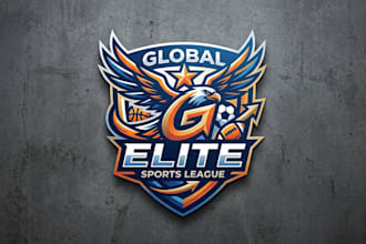 design a bold and professional sports league logo