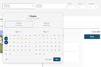 design your beds24 booking engine