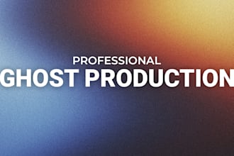 be your professional electronic music ghost producer