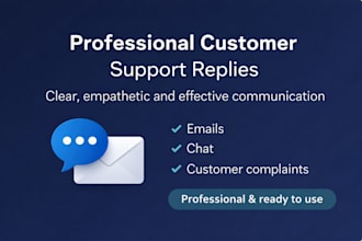 write professional and empathetic customer support replies