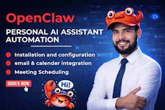 set up openclaw ai assistant for email, calendar and workflow automation