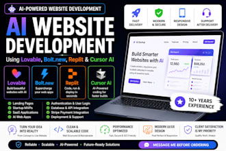 create modern ai powered websites with lovable, bolt, replit, and cursor