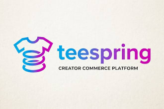 design a custom teespring style logo for your brand