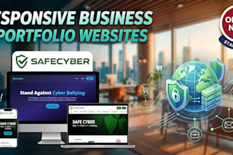 create a landing page ,professional business portfolio website portfolio