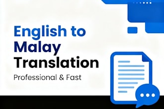 professionally translate english to malay or malay to english