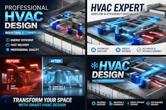 design hvac or industrial piping drawings and documentation