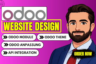 design, customize odoo website ecommerce store and optimize SEO