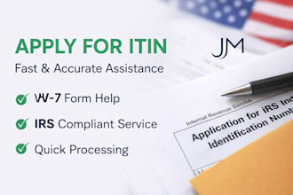 l help you apply for itin number fast with w7 form support