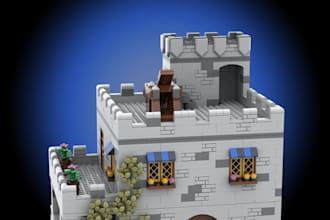 create detailed custom lego mocs, cars houses with studio files and instructions